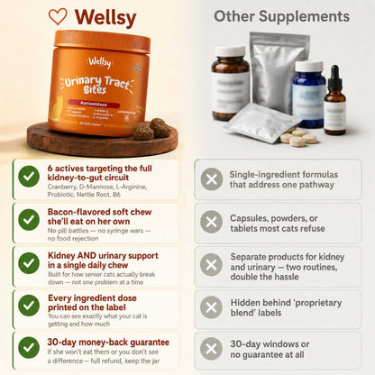 Stop Kidney & Urinary Problems Before They Happen With Wellsy's Kindey & Urinary Support Chews